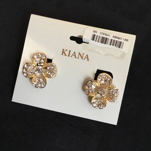 Vintage clip on earrings with comfort clip